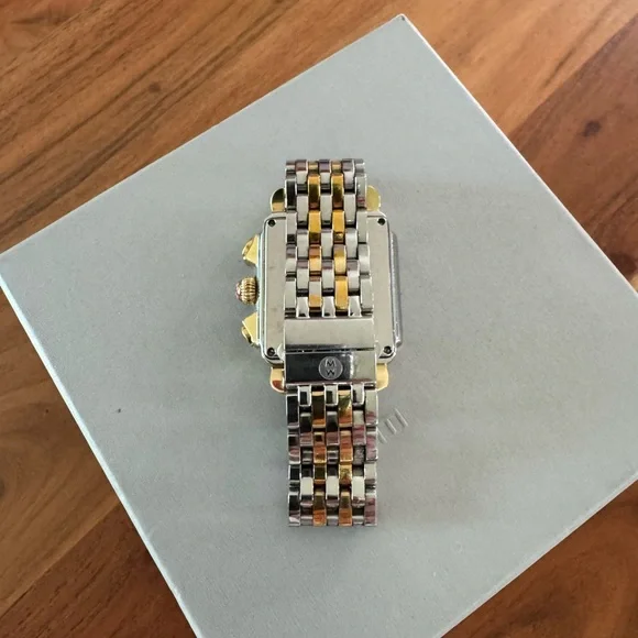 MICHELE Deco Diamond Chronograph Watch Head & Bracelet, 33mm - Picture 5 of 16